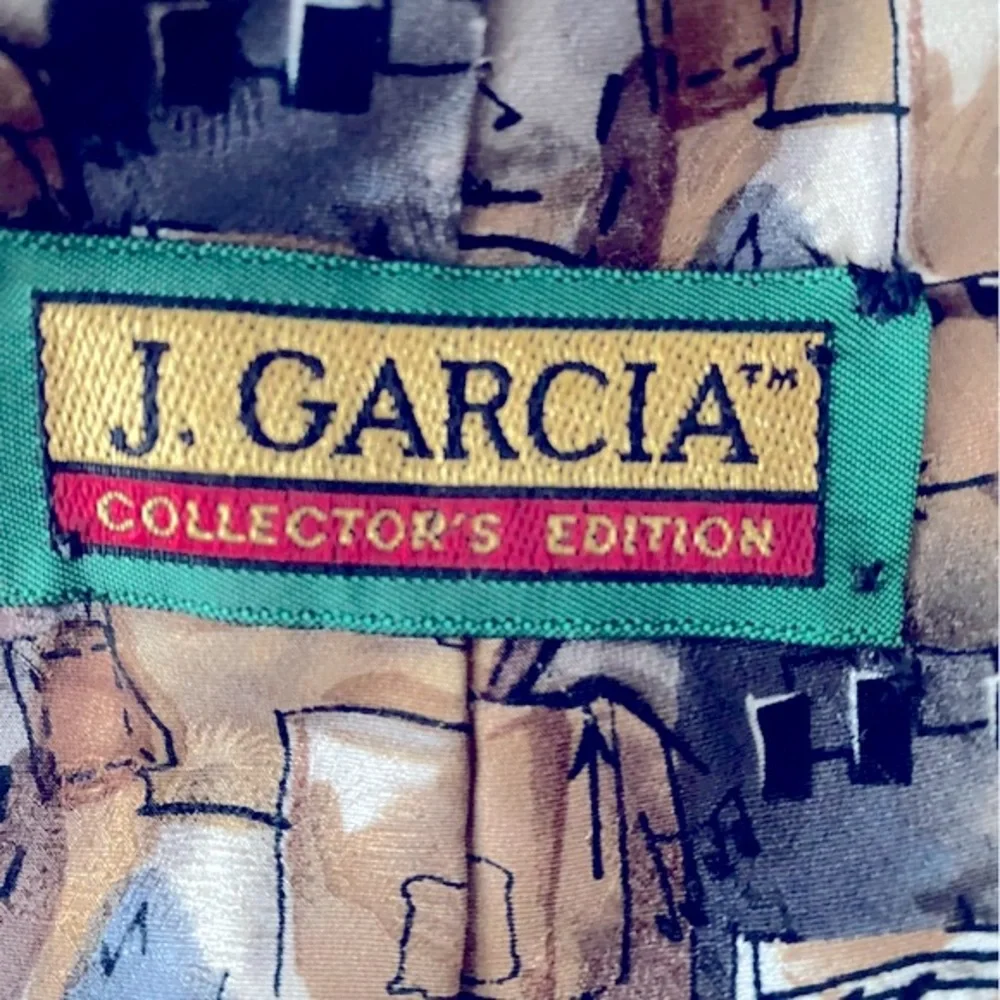 J Garcia, Musical Notes Collectible, Grateful Dead, Tie